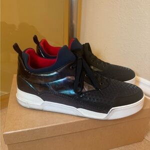 Louboutin Men’s Aurelien Black Sneakers - size 13
